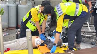 台東69歲騎士路口昏厥倒地 熱心民眾CPR救回一命