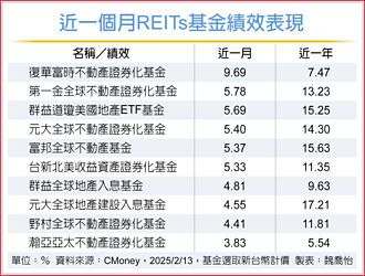 美REITs基金 水涨船高
