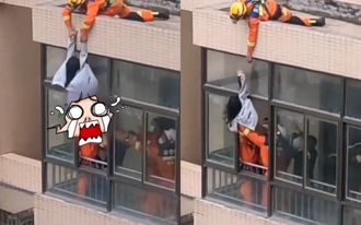 命中註定？陸消防員救失戀女子「意外脫褲」 結緣成夫妻