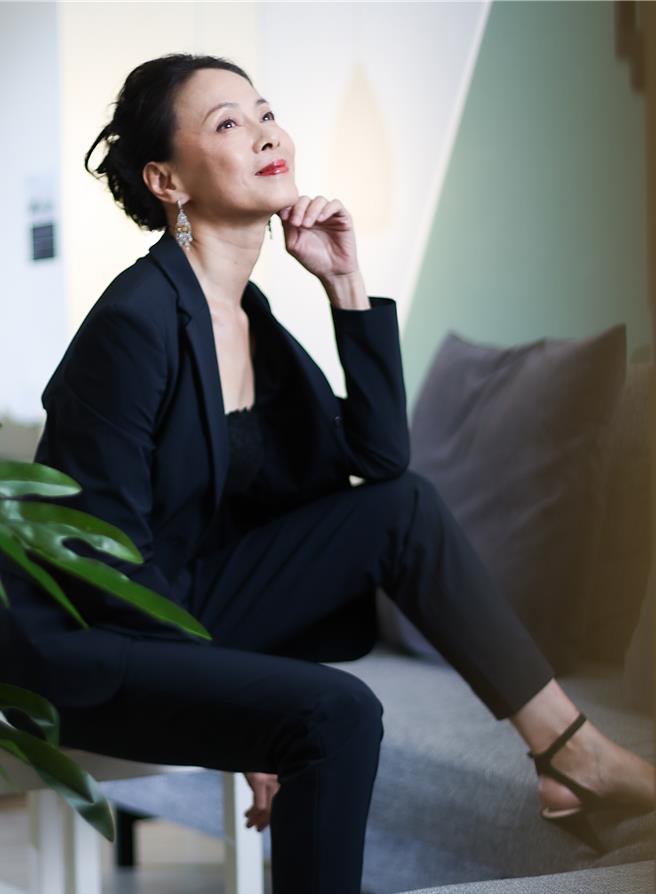 柯淑勤展现强大气场。（陈俊吉摄）