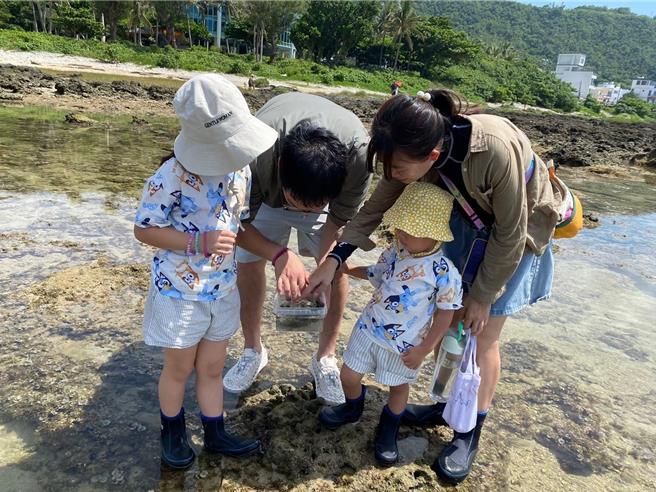 墾丁萬里桐生態之旅適合親子活動，從小推動生態保育教育，但生態遊程推動之初即受墾丁觀光人潮下降影響。（蛙趣自然生態提供／羅琦文屏東傳真）