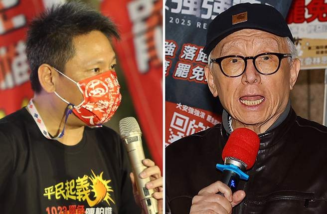 曹兴诚（右）、谢寒冰（左）。（中时资料照合成）