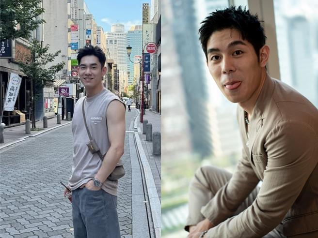 张书豪（左）、詹怀云是同门，参与旧新版本《便利商店》拍摄。（翻摄张书豪、詹怀云脸书）