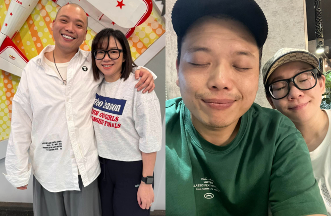 阿虎2024年5月圈外老婆完成结婚登记。（图／脸书 阿虎-吴致任）