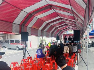 民團南投辦究責點名2藍委   民眾到場反罷免抗議擾鄰