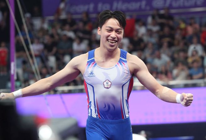 台湾体操选手萧佑然。（资料照，郑任南摄）