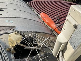 軍用無人機墜落民宅  砲指部坦承：訓練用熱源遙控靶機