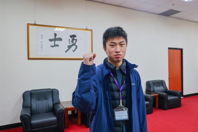 大同高中學生徐翔淇。（記者傅文琦攝）