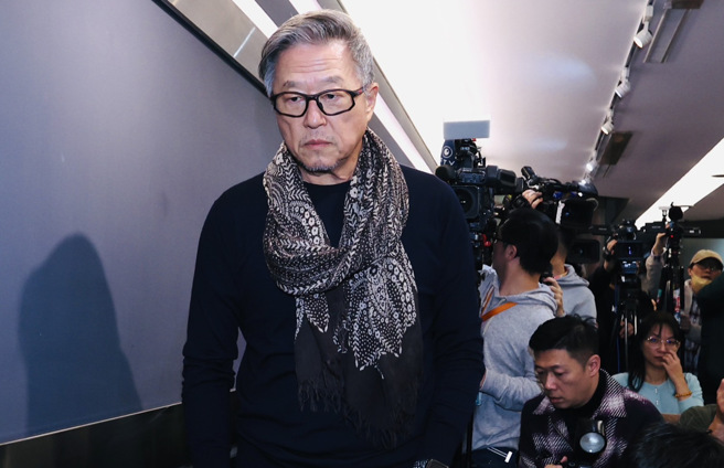 王伟忠出席舞台剧《今晚，台北有个大富翁》记者会。（陈俊吉摄）