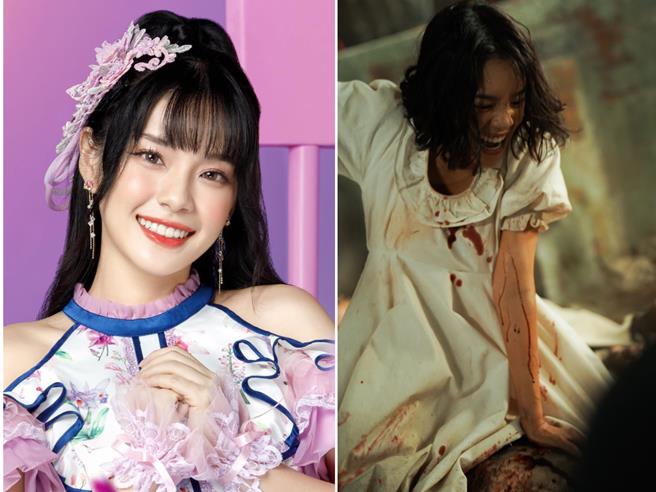 丘普朗阿瑞昆顛覆清純偶像形象，化身為暴虐無情、施展惡毒降頭術的復仇女王。（摘自個人IG、威視電影提供）