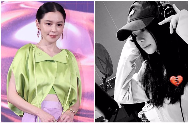 徐若瑄晒出黑白照，还放上裂成一半的爱心，正在进行修补的符号，让粉丝相当担忧。（图／中时资料照、vivianhsu.ironv IG）