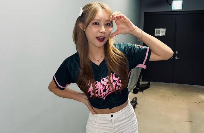 朴善珠日前来台湾时一下飞机、回到饭店后就消失不见，结果是独自跑去练舞，吓到经纪人。（图／IG@jjubi_jjubi_）