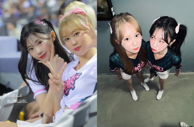 金娜妍（左图左）和好友朴善珠，积极在台湾发展，不少粉丝都敲碗球团快点签下她们。（图／IG@naaa_.y、jjubi_jjubi_）