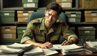 三总中尉偷盖中校主任印章！碎纸灭证遭还原 他气炸大骂：你惨了