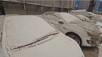 桃園建築工地灌漿爆模    24車慘遭「水泥包膜」   建管處開罰