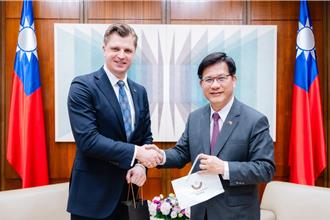 接見立陶宛國會議員  林佳龍：共同協助烏克蘭重建