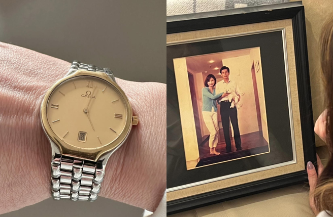 何如芸分享与爸爸有关的物品，难放下爸爸离世的心情。（图／脸书 何如芸 Michelle Ho）