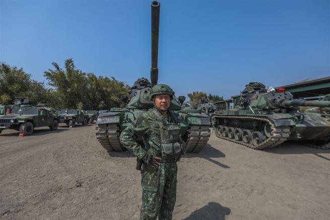 586旅联兵2营战1连连长马上尉。（记者林睿奕摄）