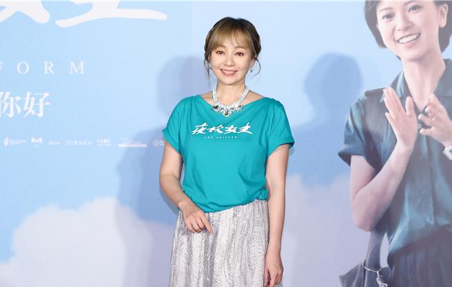 季芹表示老公跟兒子已經看過《夜校女生》。（陳俊吉攝）