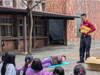 桃園草漯消防隊辦消防營 宣導防災知識向下扎根