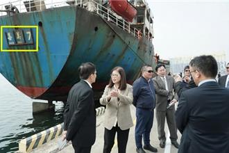 宏泰輪斷纜船名用「插卡」 管碧玲火了：除掩飾違法還能如何解釋