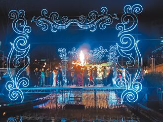 中港大排光雕展 打造神幻秘境