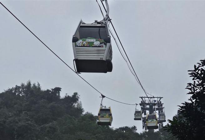 猫缆3月3日起调涨票价，一般旅客票价从原本搭乘1站70元、2站100元、3站120元，改为不再按搭乘站数计费，单次票价一率180元、1日票则从260元涨至300元，水晶车厢需另外加收50元。（谢佳君摄）