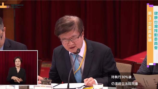 顧問程文俊提出臨時提案，並獲得多位委員連署，放棄參與本委員會相關出席費用，以相助委員會運作，持續為國人健康做出貢獻。（摘自總統府直播）