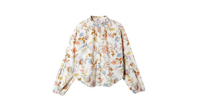 南紡購物中心推「MANGO 喬治亞罩衫」，推薦價1790元。（南紡購物中心提供／朱世凱台北傳真）