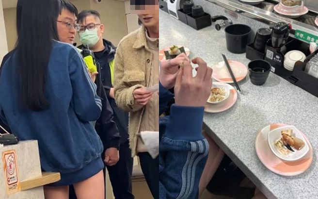 女子和友人用餐时遭到2陌生男子搭讪，并且感到不舒服变成骚扰，气得直接报警处理。（图／网友@bo.com____授权提供）