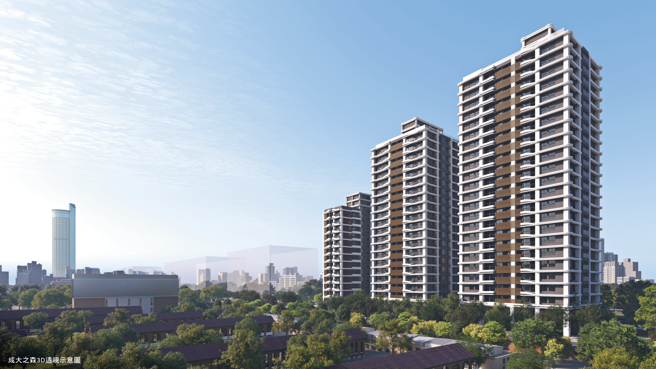 「成⼤之森」拥有成功⼤学、台南公园30万坪绿海，绝无仅有的立地条件，吸引优质菁英关注⽬光。(图/新联阳机构提供)