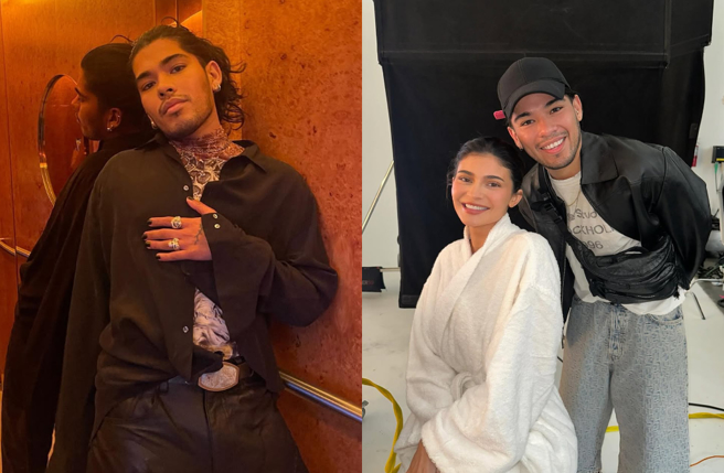 Jesus Guerrero疑染肺炎離世，凱莉珍娜（右圖左）痛心幫出喪葬費。（圖／IG@jesushair、kyliejenner）