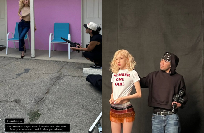 Jesus Guerrero疑染肺炎離世，Rosé也曬出合作片段悼念。（圖／IG@roses_are_rosie）