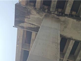 台66橋下平鎮公園鋼筋裸露水泥石塊掉落  民怨剛完工狀況頻傳