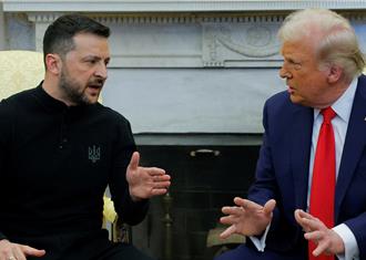 英媒：美國正副總統聯手欺負烏克蘭領袖 外交在電視直播中消亡