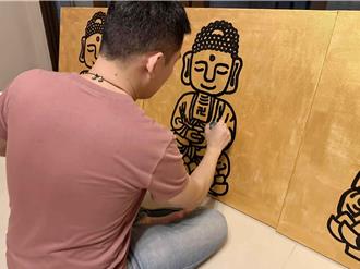 從鳳梨酥到藝術外交！吳品諭手繪「國寶擁抱」 象徵台帛情誼