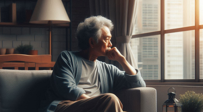 66岁男年申报所得仅68元，2个孩子却愿意不养他，法官判准免除扶养义务。（示意图、与本案无关／AI生成）