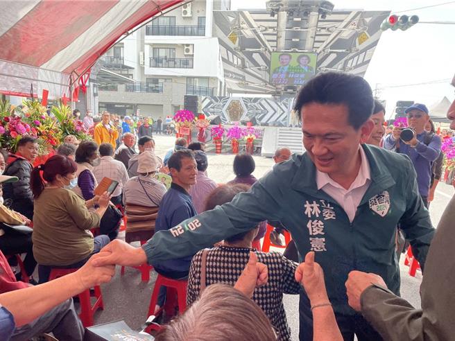 赖清德子弟兵林俊宪认为台美关系是互惠，与美乌关系单方面给予情况不同。（林俊宪服务处提供／程炳璋台南传真）