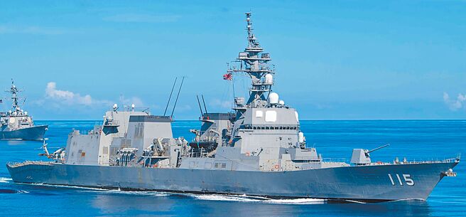 日本媒体1日报导，日本海上自卫队护卫舰「秋月号」2月5日穿越台湾海峡，是史上首次日本自卫舰独自穿越台海。图为秋月号。（摘自日本海上自卫队官网）