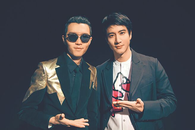 方大同（左）曾和王力宏合作过，两人惺惺相惜。（资料照片）