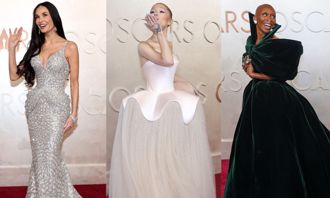 奧斯卡97》紅毯爭豔！黛咪摩爾、亞莉安娜致敬戲中角色