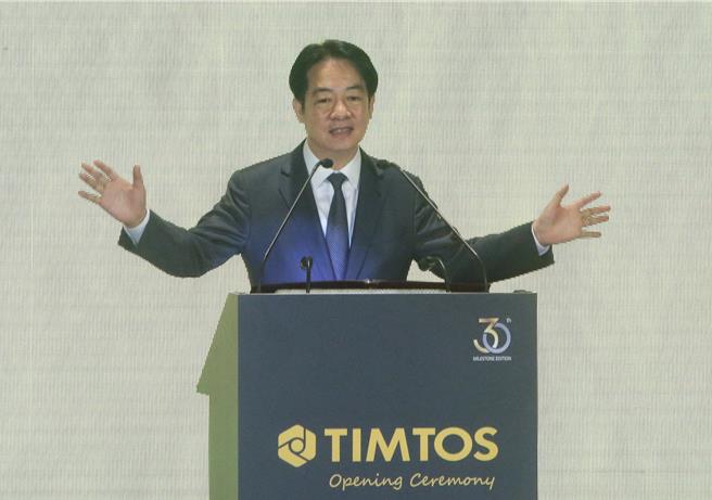 赖清德总统出席致词。（赵双杰摄）