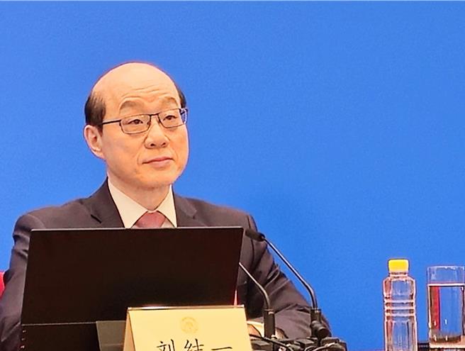 大陆全国政协发言人刘结一。（蓝孝威摄）