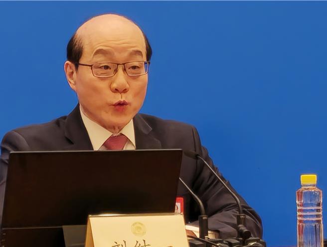 大陆全国政协大会新闻发言人刘结一。（蓝孝威摄）