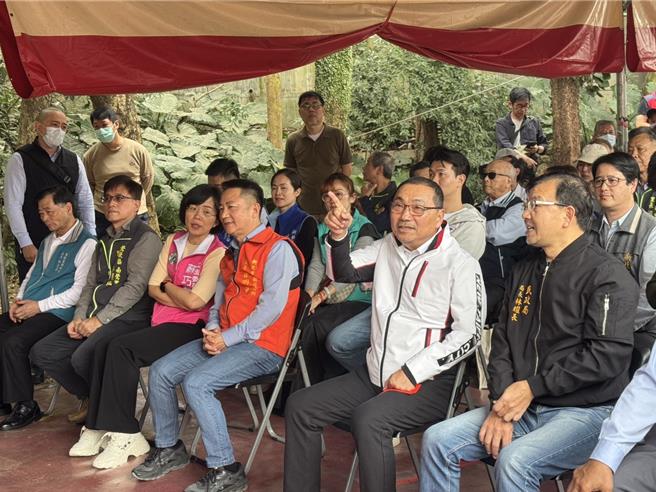 新北市莺歌区南莺市民活动中心今（3）日举行动土典礼。（柯毓庭摄）