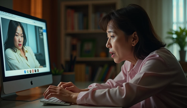 台中一名男子阿德（化名）因违反保护令，在通讯软体LINE上张贴骚扰前妻小美（化名）的文字。（示意图、与本案无关／AI生成）