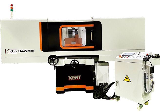 「KGV-24CNC3精密立式磨床」具备高刚性、运动平稳、精度高、生产力高等特性。图／建德工业提供