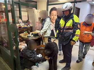 女騎士自摔「愛犬嚇跑」 中和警1公里外尋回黑貴賓