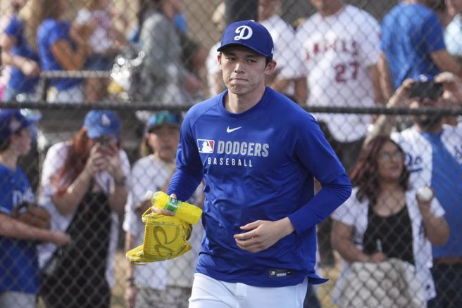 道奇先发投手佐佐木朗希。（美联社资料照）