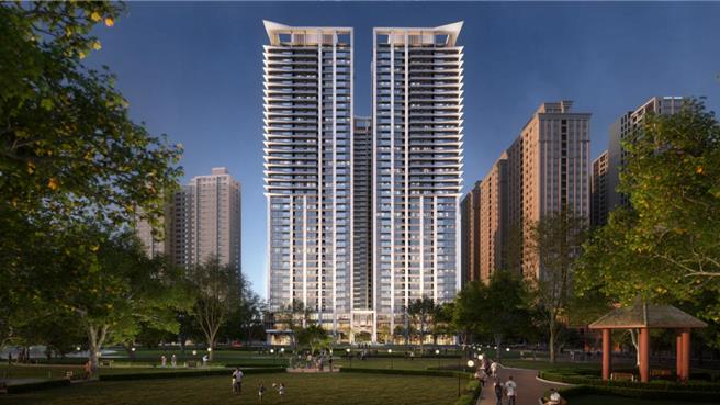 大陳更新單元1預計興建3棟地上39層、地下6層建築物。（新北住都中心提供）